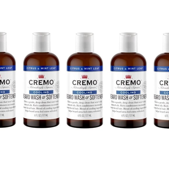 Cooling Beard Wash & Softener, Citrus & Mint Leaf, 6 Fl. Oz. - Pack of 5